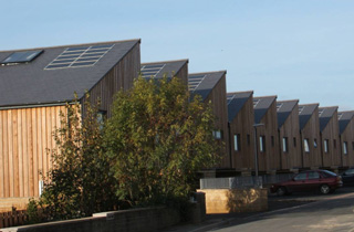 Solar thermal and solar PV (1 kW peak) at Primrose Hill, Kirklees